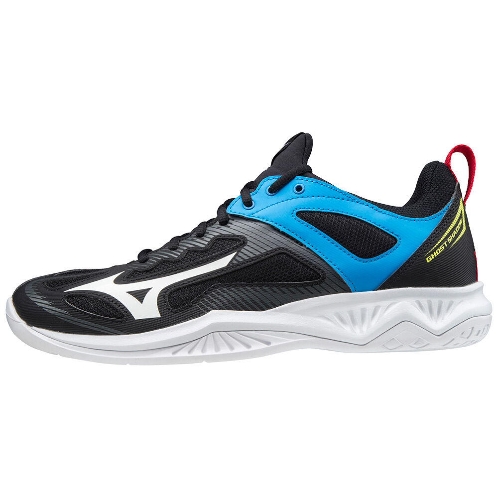 Mizuno Men's Ghost Shadow Handball Shoes Black/White/Blue (X1GA198045-DUM)